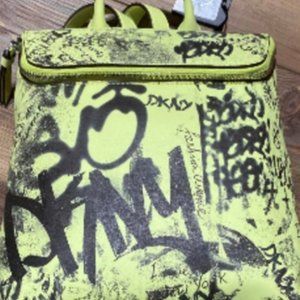 Citron DKNY graffiti backpack. Sold out everywhere